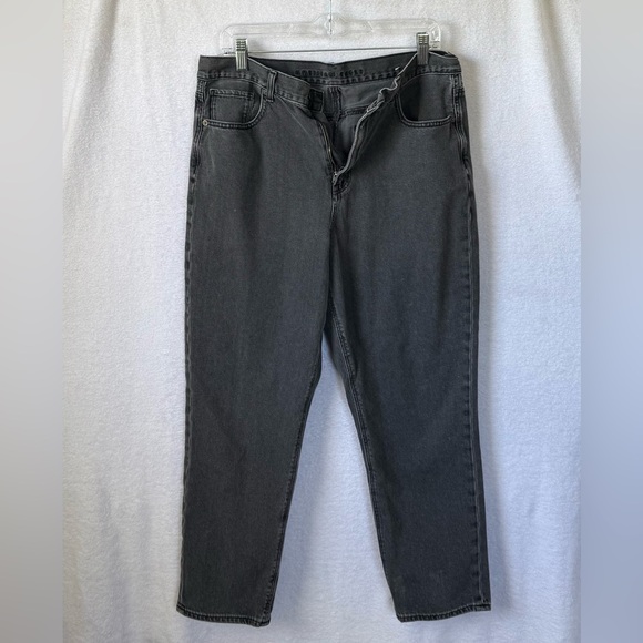 American Eagle size 14 black straight leg jeans - Picture 5 of 7